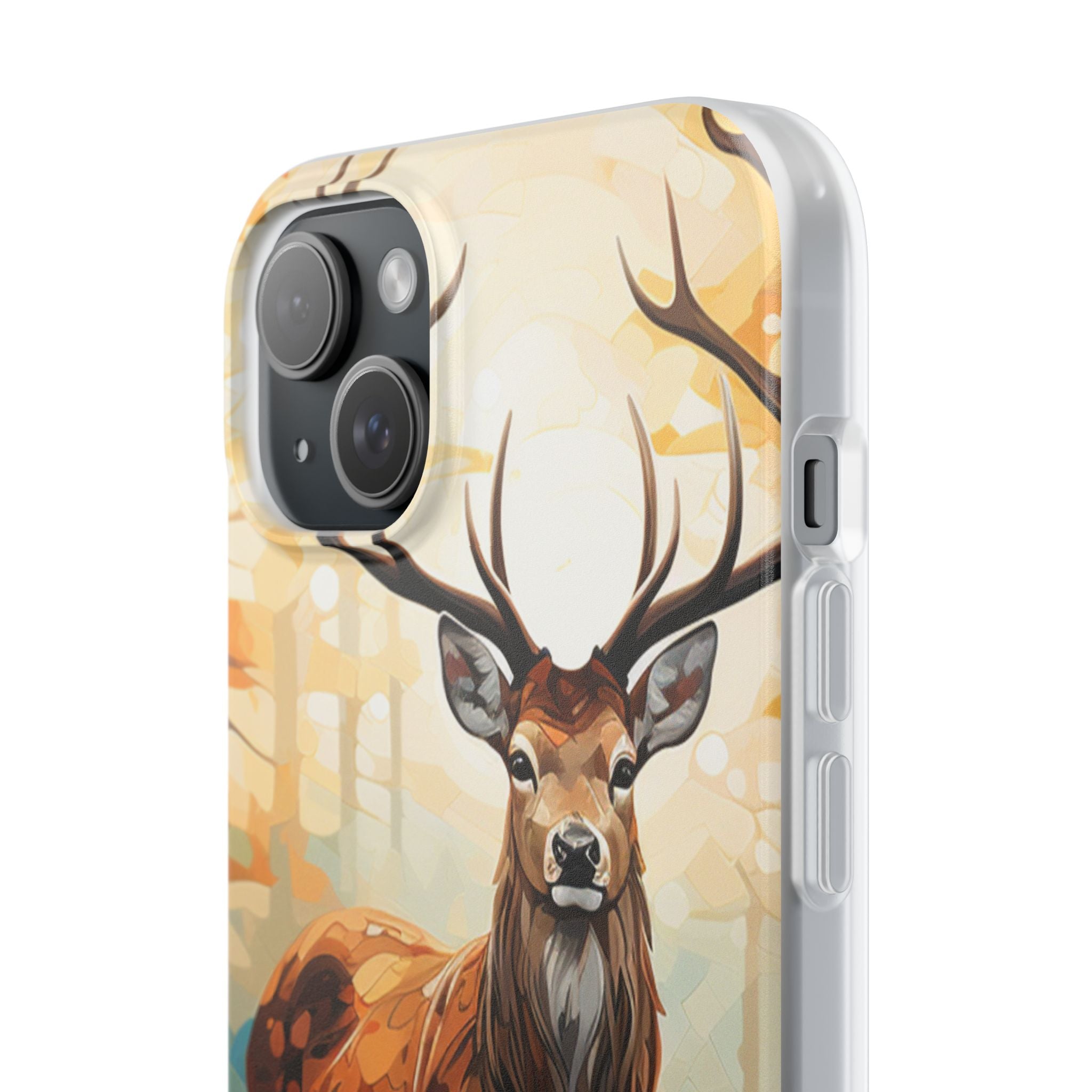 Glowing Stag iPhone 15 Plus Case - Soft