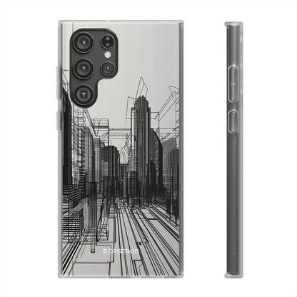 Urban Wireframe | Flexible Phone Case for Samsung Galaxy