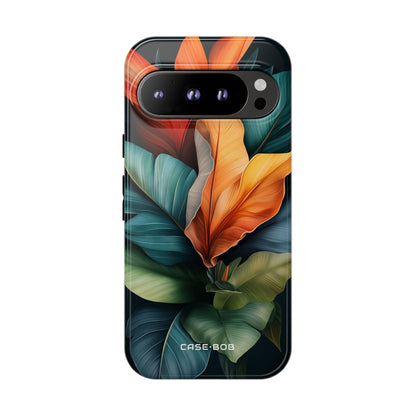 Tropical Leafburst Google Pixel 9 Pro Case - Tough