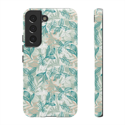 Light Green Leaf - Protective Phone Case