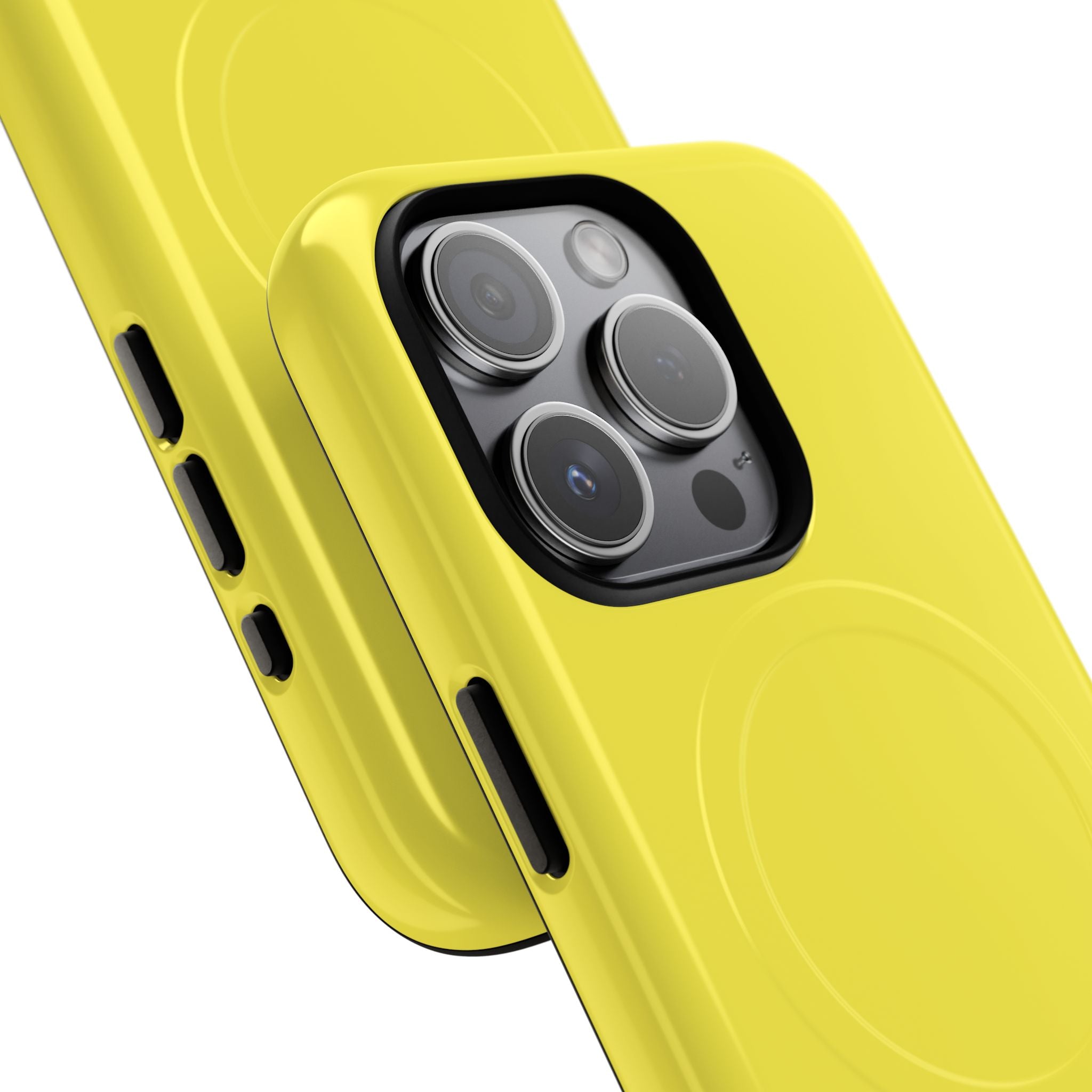 Lemon Yellow - Tough + MagSafe® iPhone 15 Phone Case