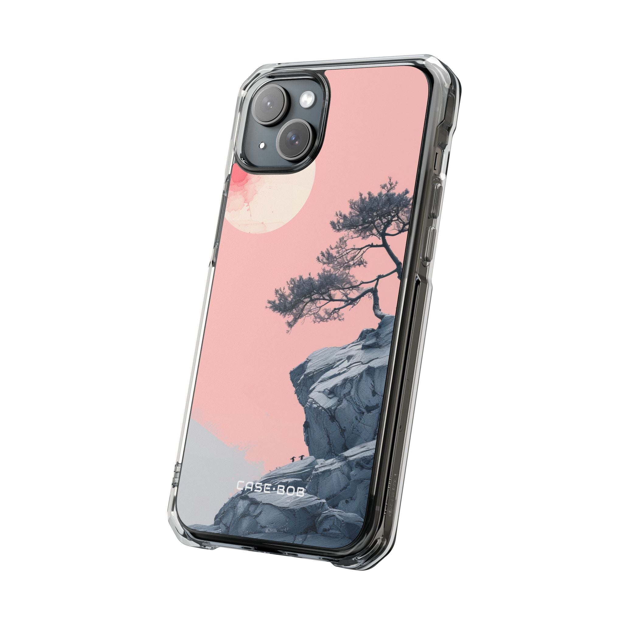 Crimson Moon Tree iPhone 15 Plus Case - Impact