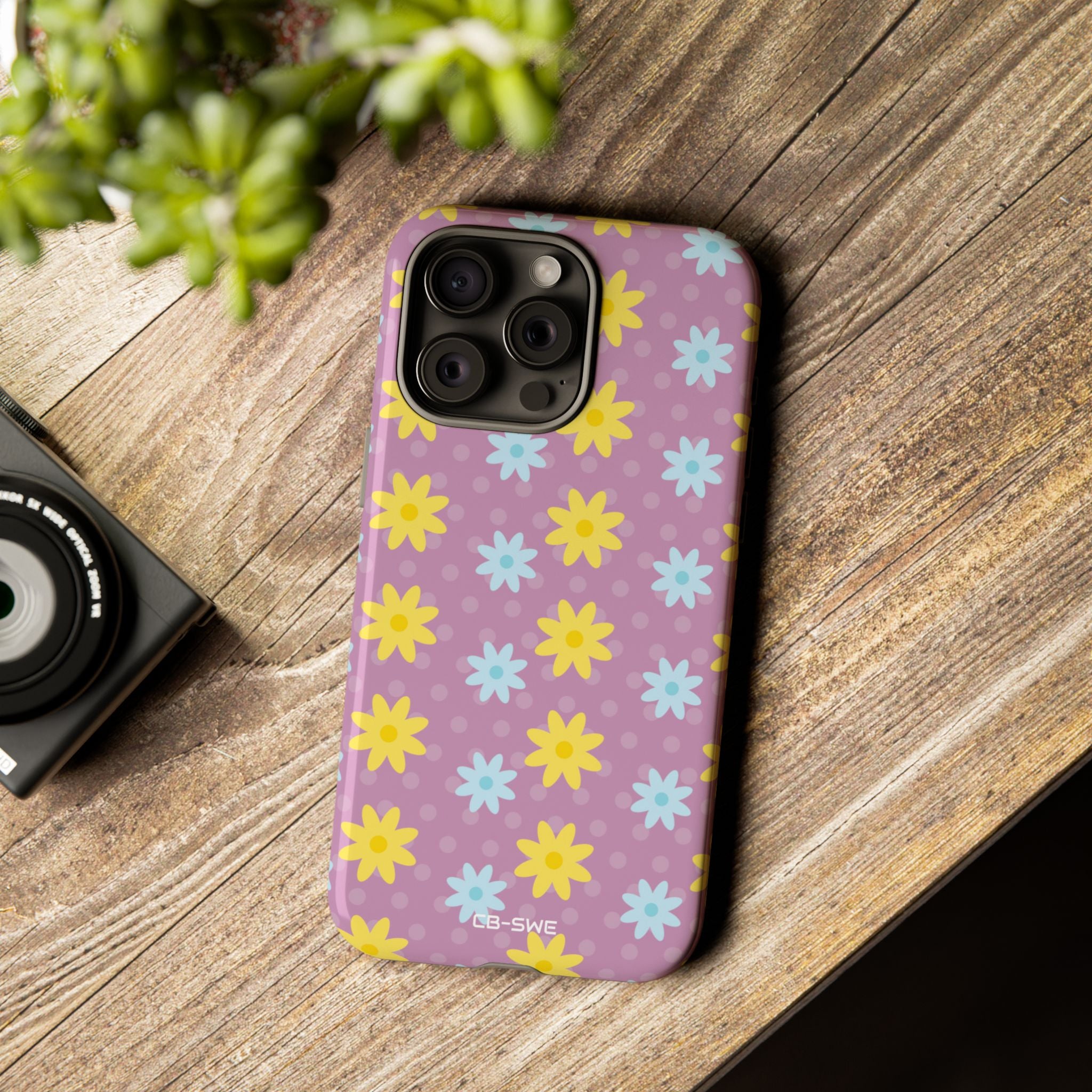Flower Dots Dance - iPhone Case