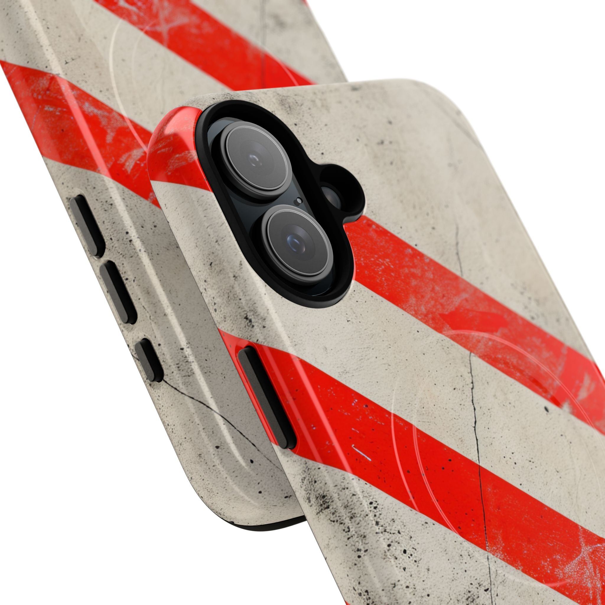 Striker Crimson Stripes iPhone 16 | Tough+ Phone Case