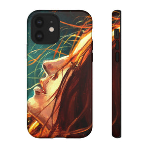 Oil Painting - Girl at Night - Protective Phone Case