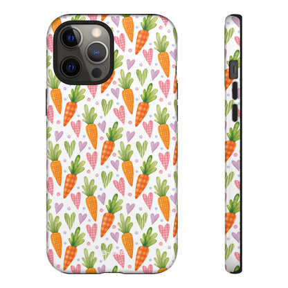 Carrots Embrace Hearts - iPhone Case