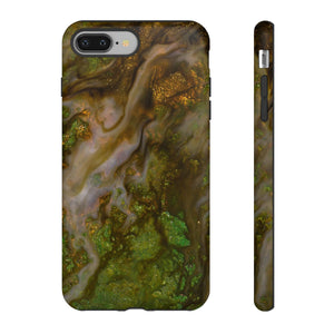 Smaragd Green Ink Art - Protective Phone Case