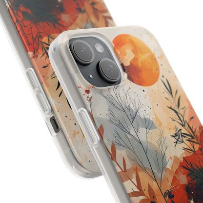 Orange Solstice iPhone 15 Plus Case - Soft