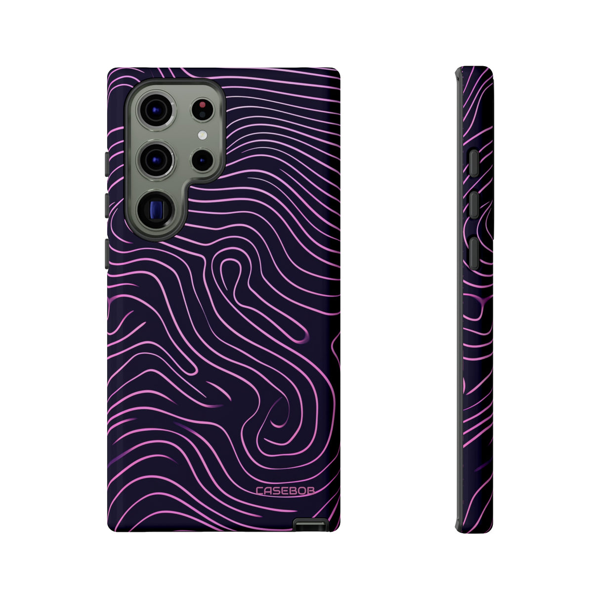 Purple Line Minimalism - Protective Phone Case