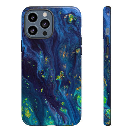 Green Opal Ink Art iPhone Case (Protective) iPhone 13 Pro Max Glossy Phone Case