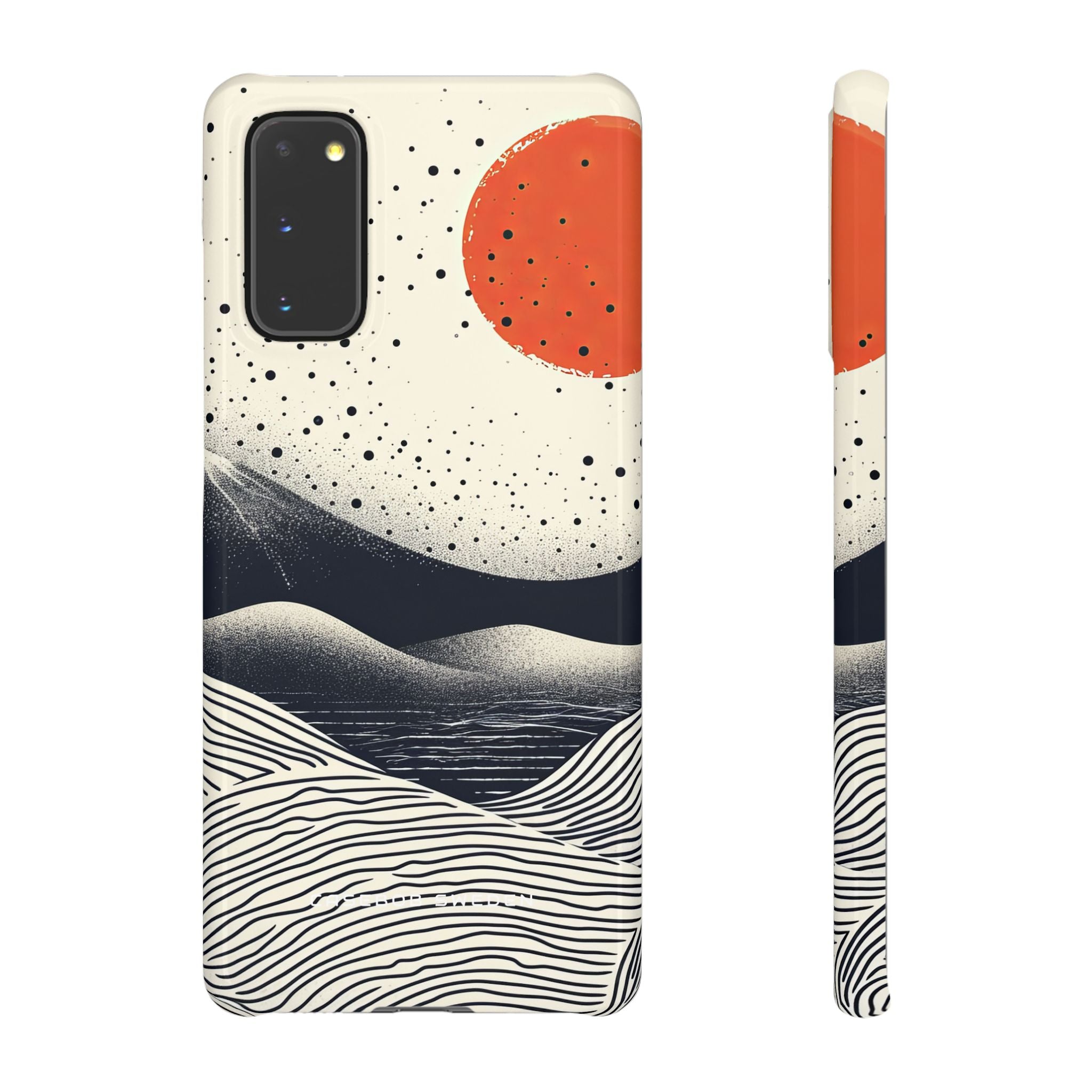 Red Sun Over Flowing Horizons Samsung S20 - Slim Phone Case