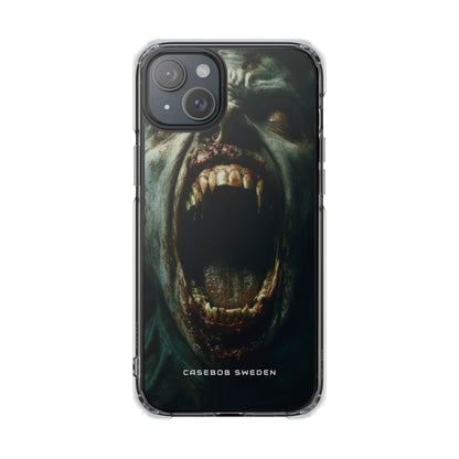 Gothic Wail of Decay iPhone 15 - Clear Impact Phone Case