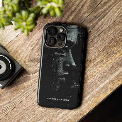 Monochrome Bloom iPhone 15 - Tough Phone Case