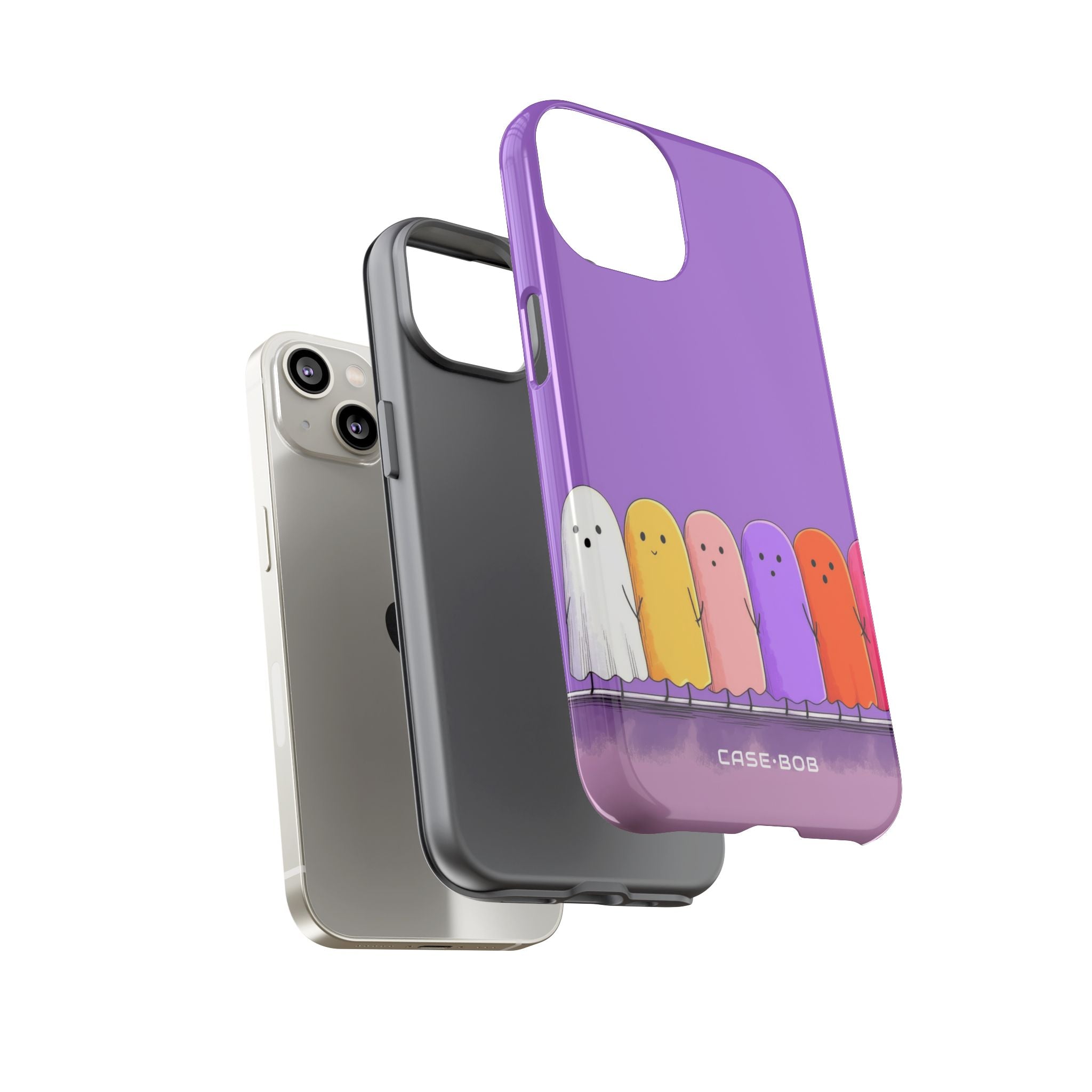 Colorful Ghosts iPhone 14 Case - Tough