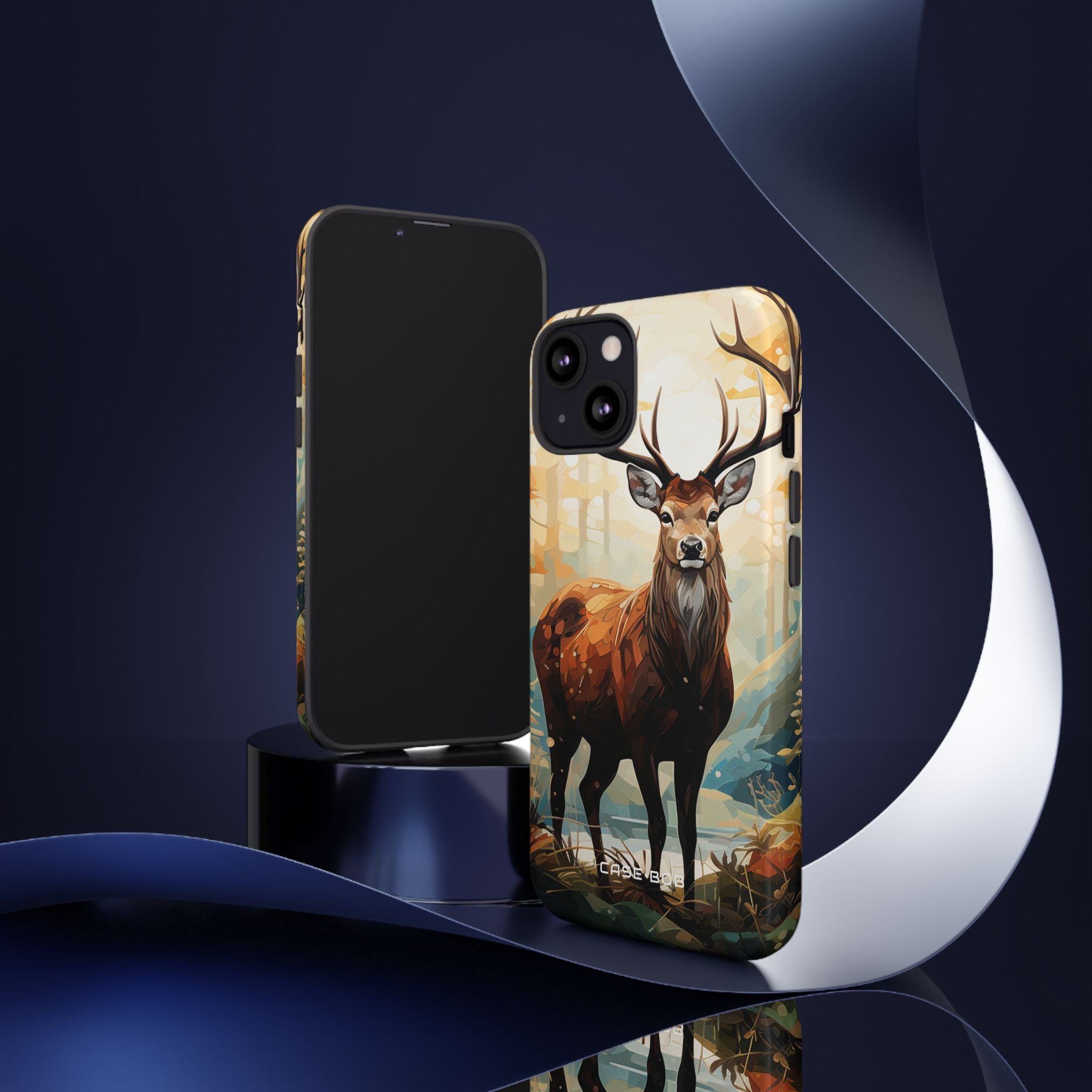 Glowing Stag iPhone 13 Case - Tough
