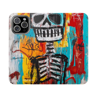 Neon Skull Chaos - iPhone 16 Max Case - Wallet