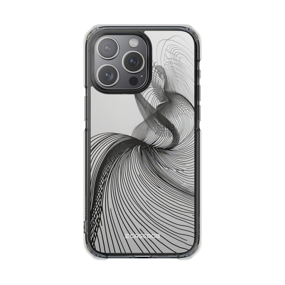 Fluid Elegance - Phone Case for iPhone (Clear Impact - Magnetic)