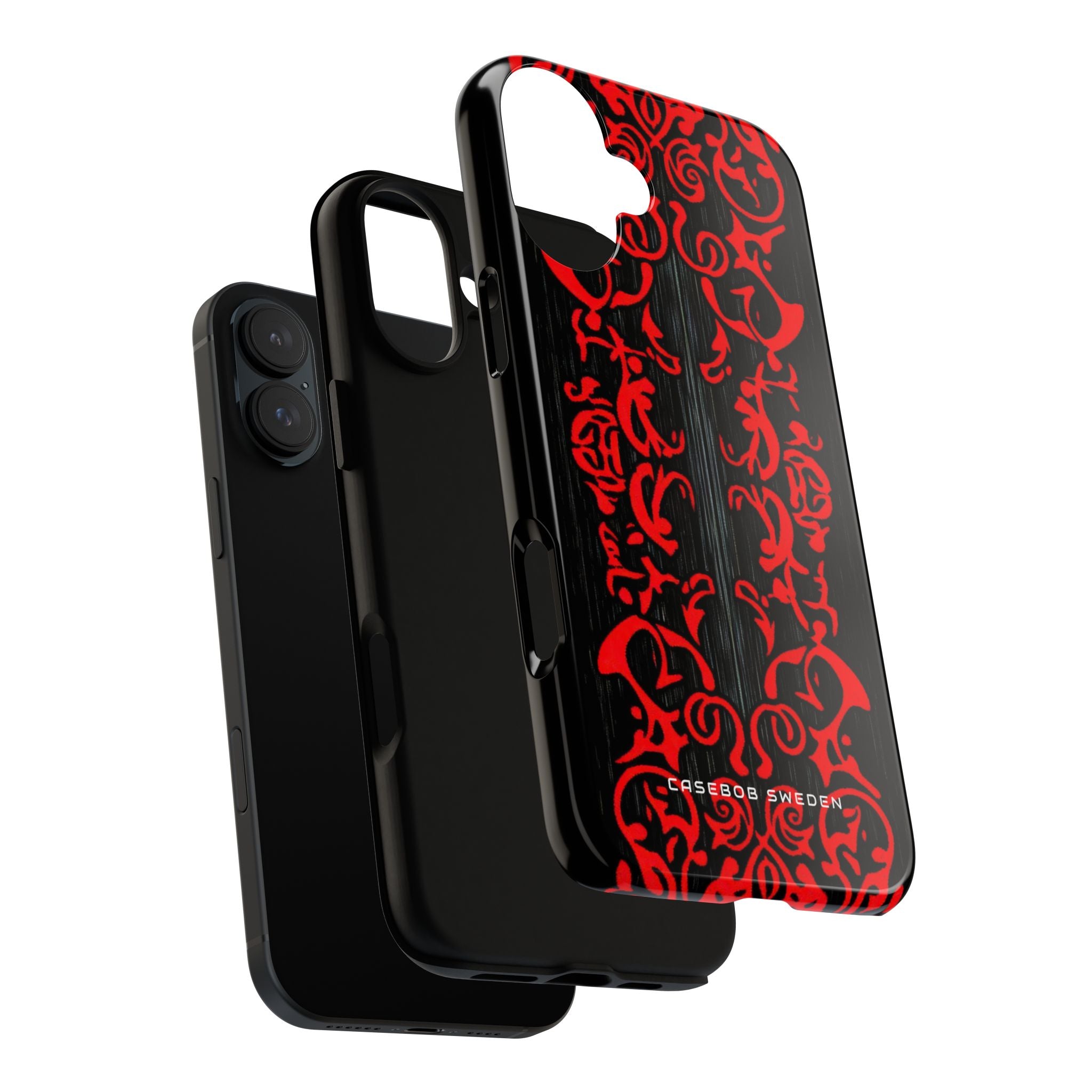 Gothic Crimson Symmetry iPhone 16 - Tough Phone Case