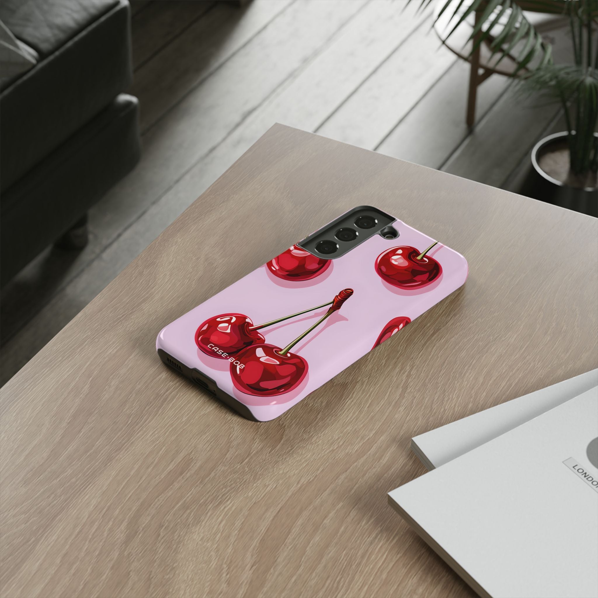 Glossy Cherry Burst Samsung S22 Case - Tough