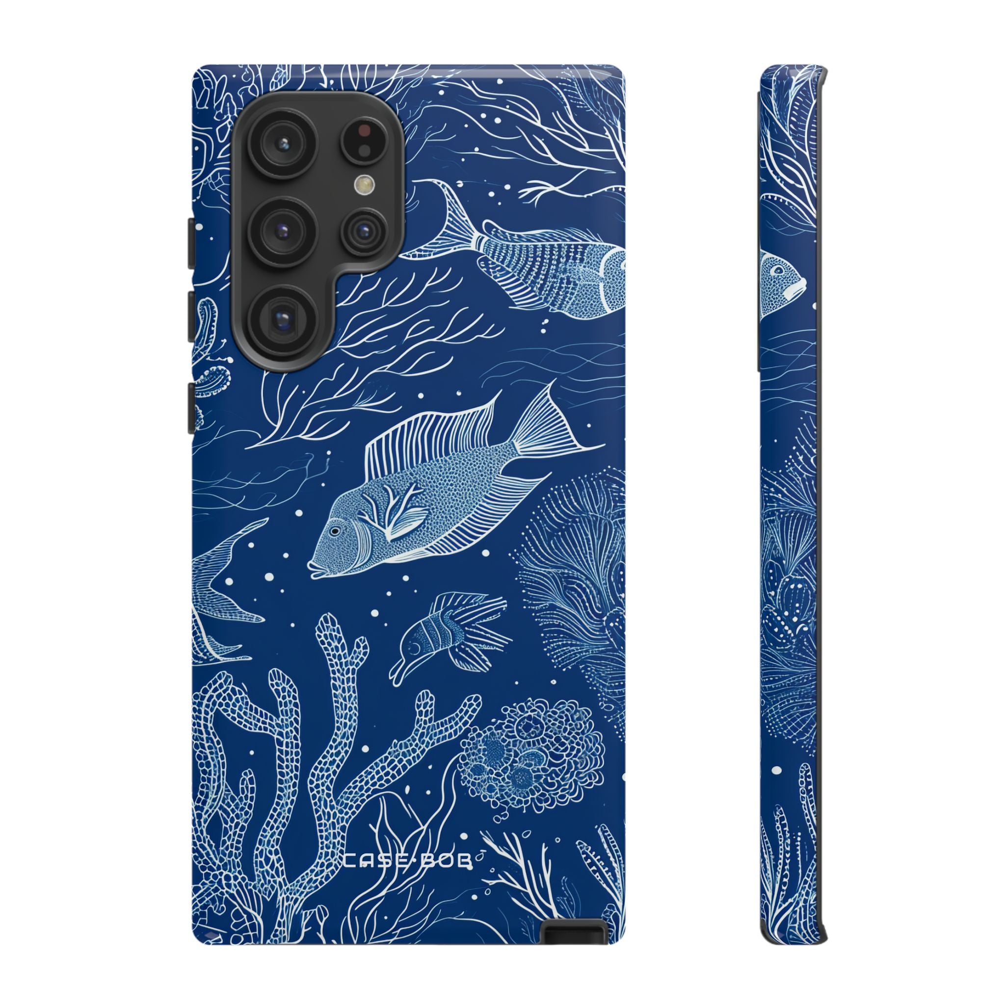 Navy Scale Reef Samsung S22 Ultra Case - Tough