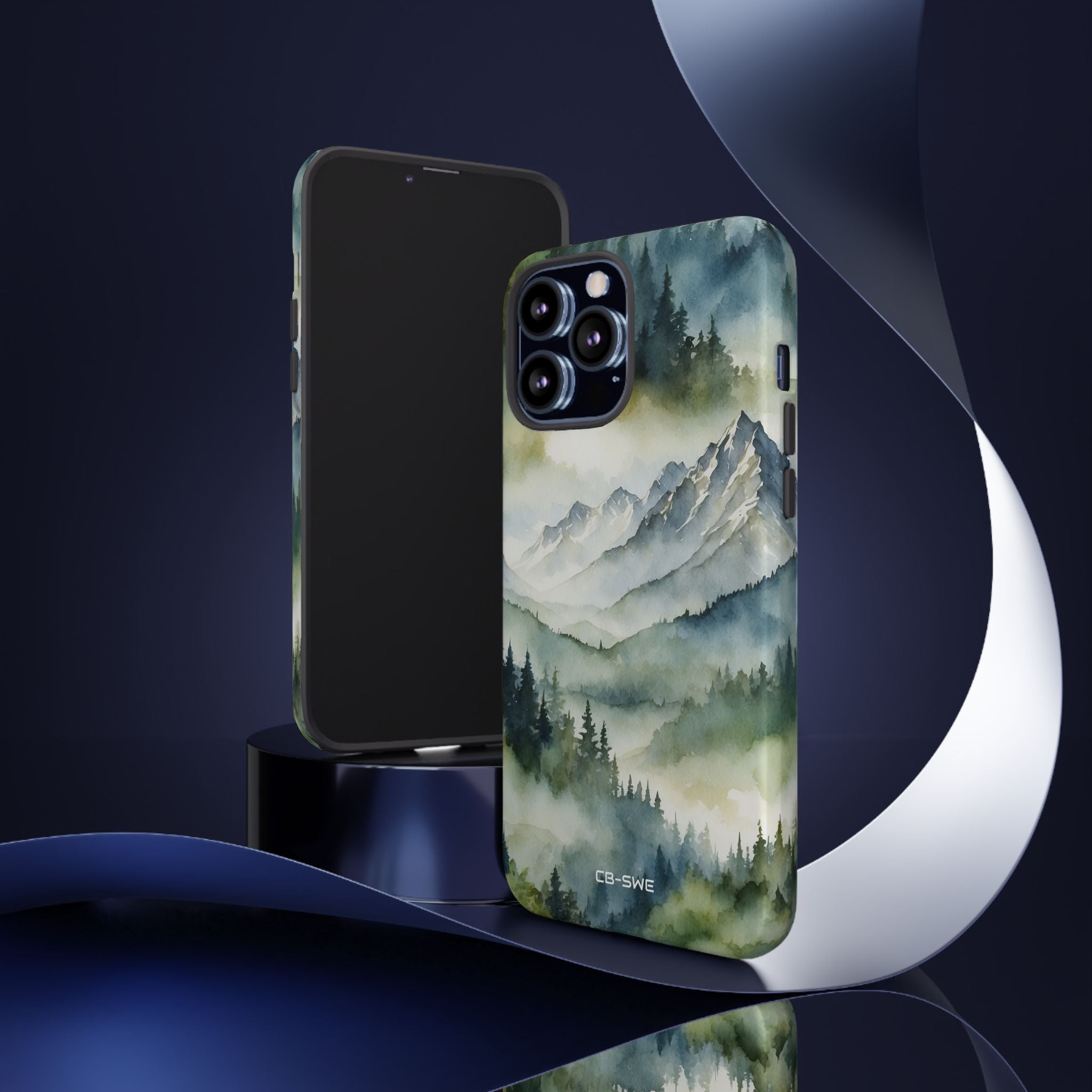 Misty Peaks Emerge - iPhone Case