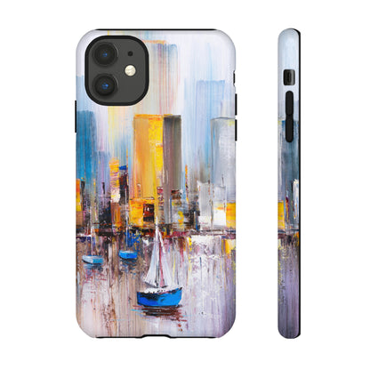 Oil Painting - Manhattan Bay - Protective Phone Case