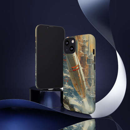 Futuristic Forest Voyage iPhone 13 - Tough