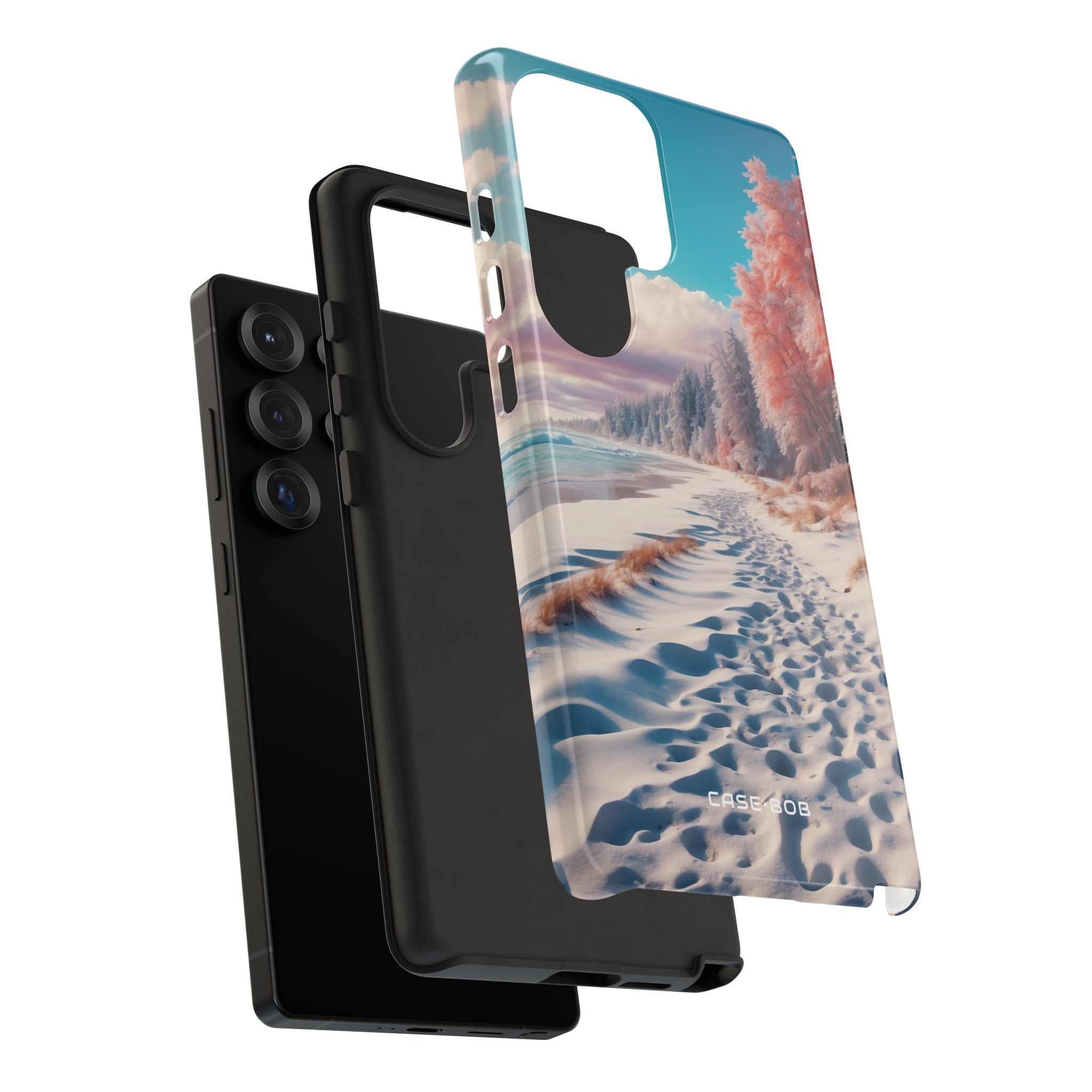 Snowy Footprints Samsung S25 Ultra Case - Tough