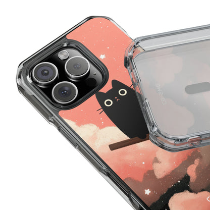 Cat Rides Broom iPhone Case - Impact