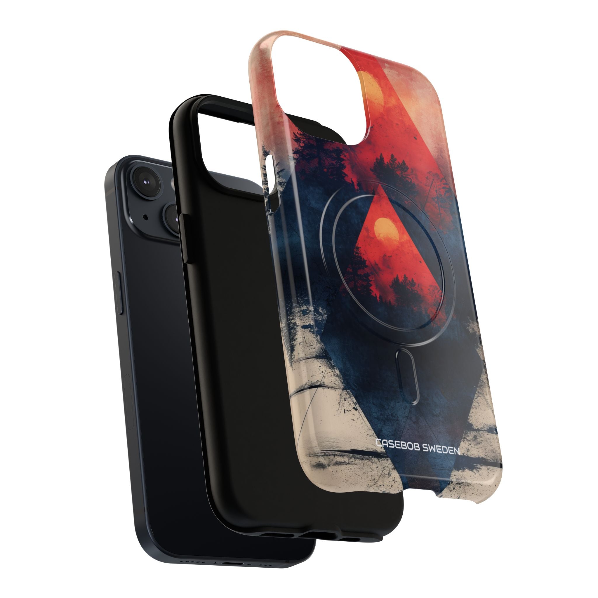 Red Sky Serenity - Tough + MagSafe® iPhone 14 Phone Case