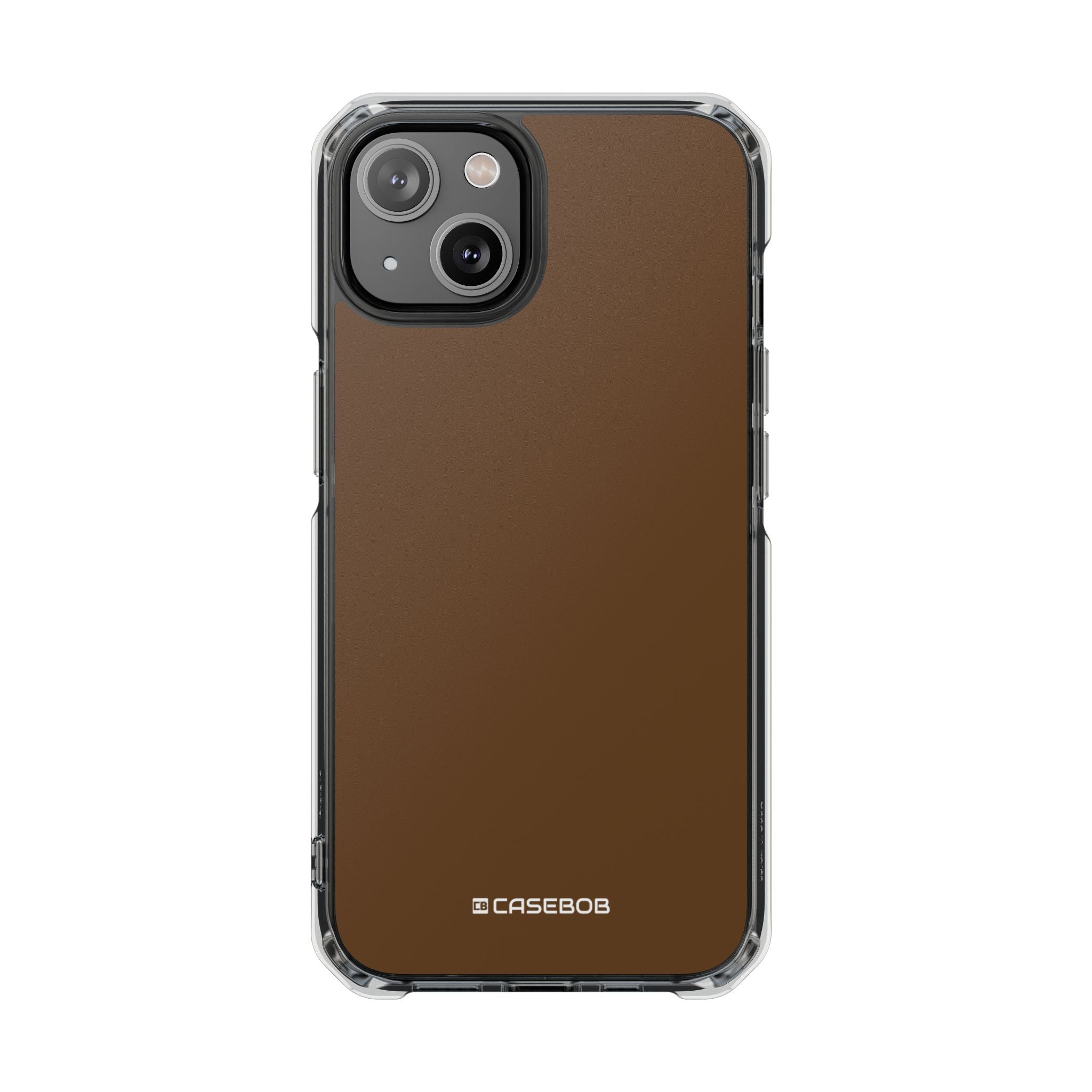 Dark Brown - Clear Impact Case for iPhone