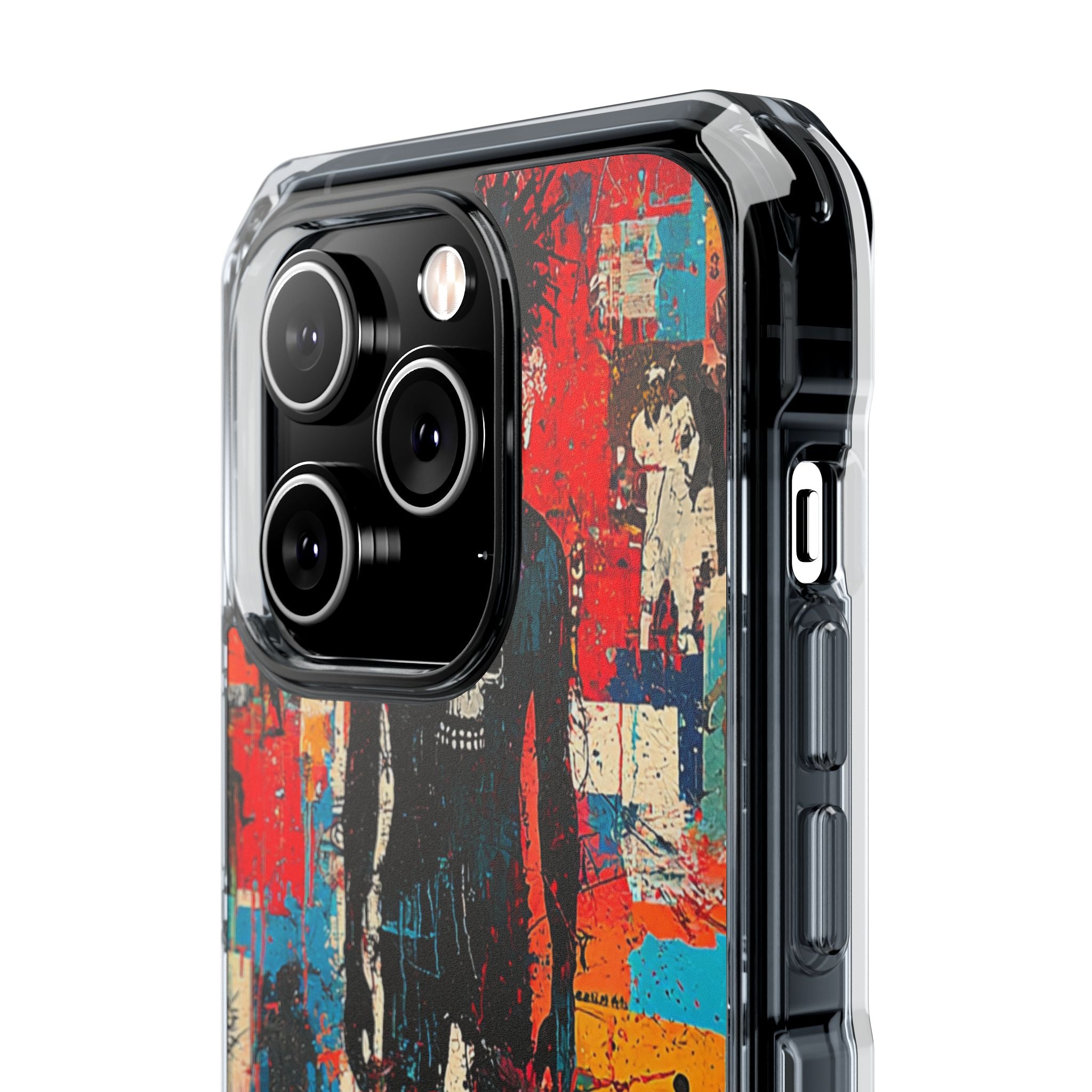 Spiky Skull Silhouette iPhone 14 Pro Case - Impact