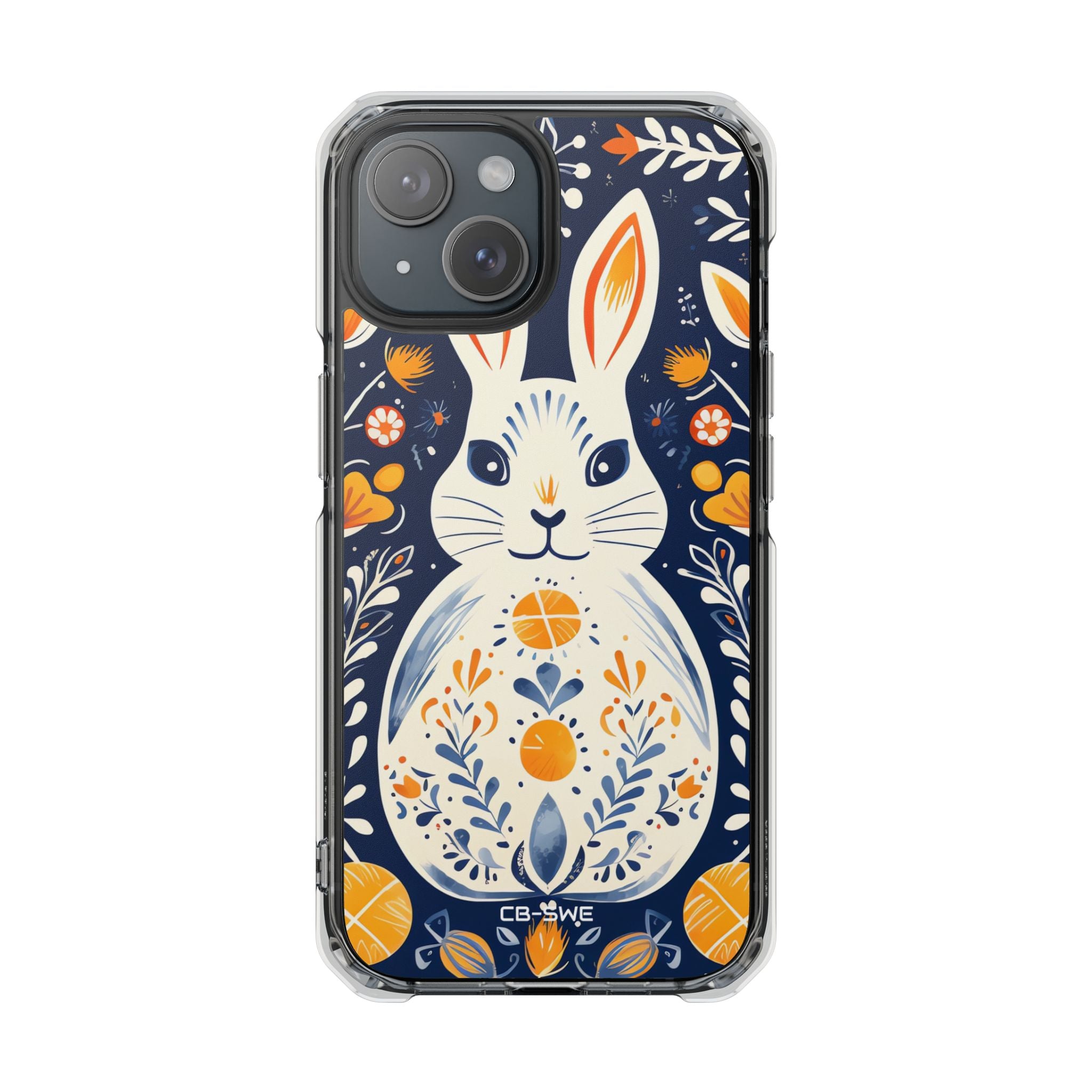Floral Rabbit Joy iPhone Case - Impact