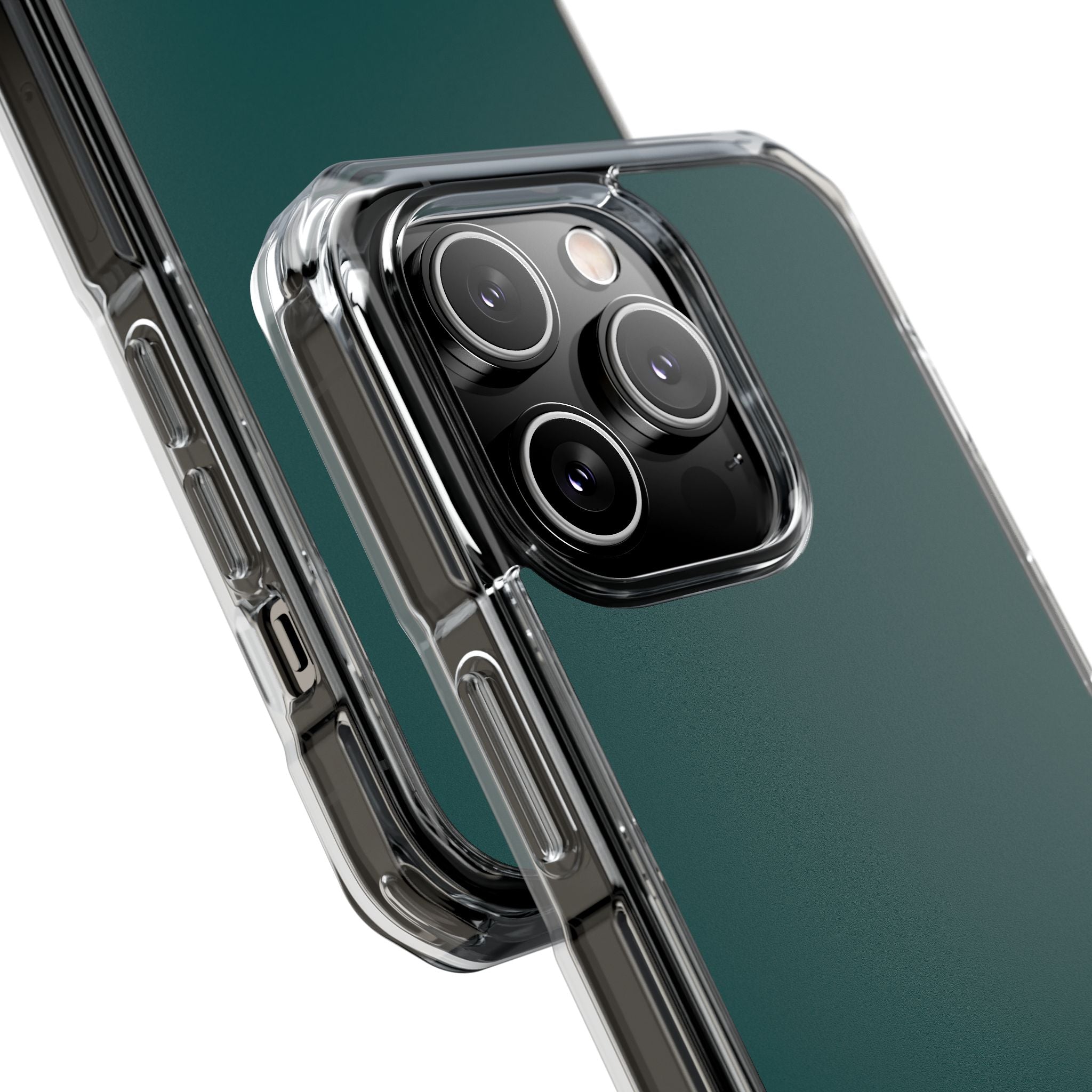 Deep Jungle Green - Clear Impact Case for iPhone