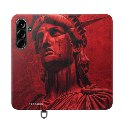 Liberty Crimson - Samsung S25+ hoesje - Portemonnee