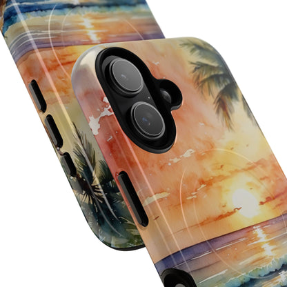 Sunset Palm iPhone 17 Case - Tough+