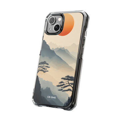 Mountains Embrace Sun iPhone Case - Impact
