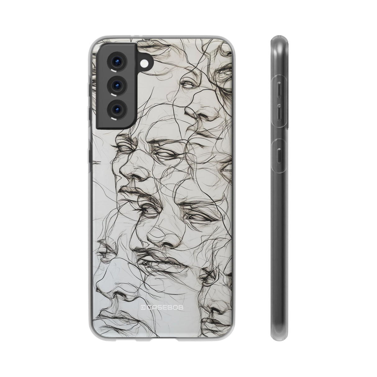 Ethereal Faces | Flexible Phone Case for Samsung Galaxy