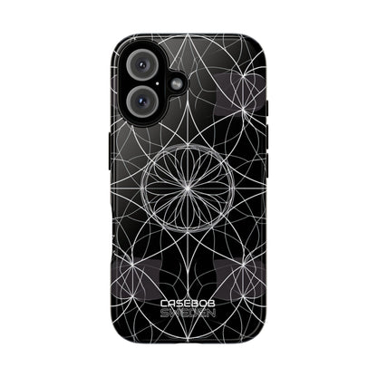 Symmetric Line Bloom iPhone 16 - Tough