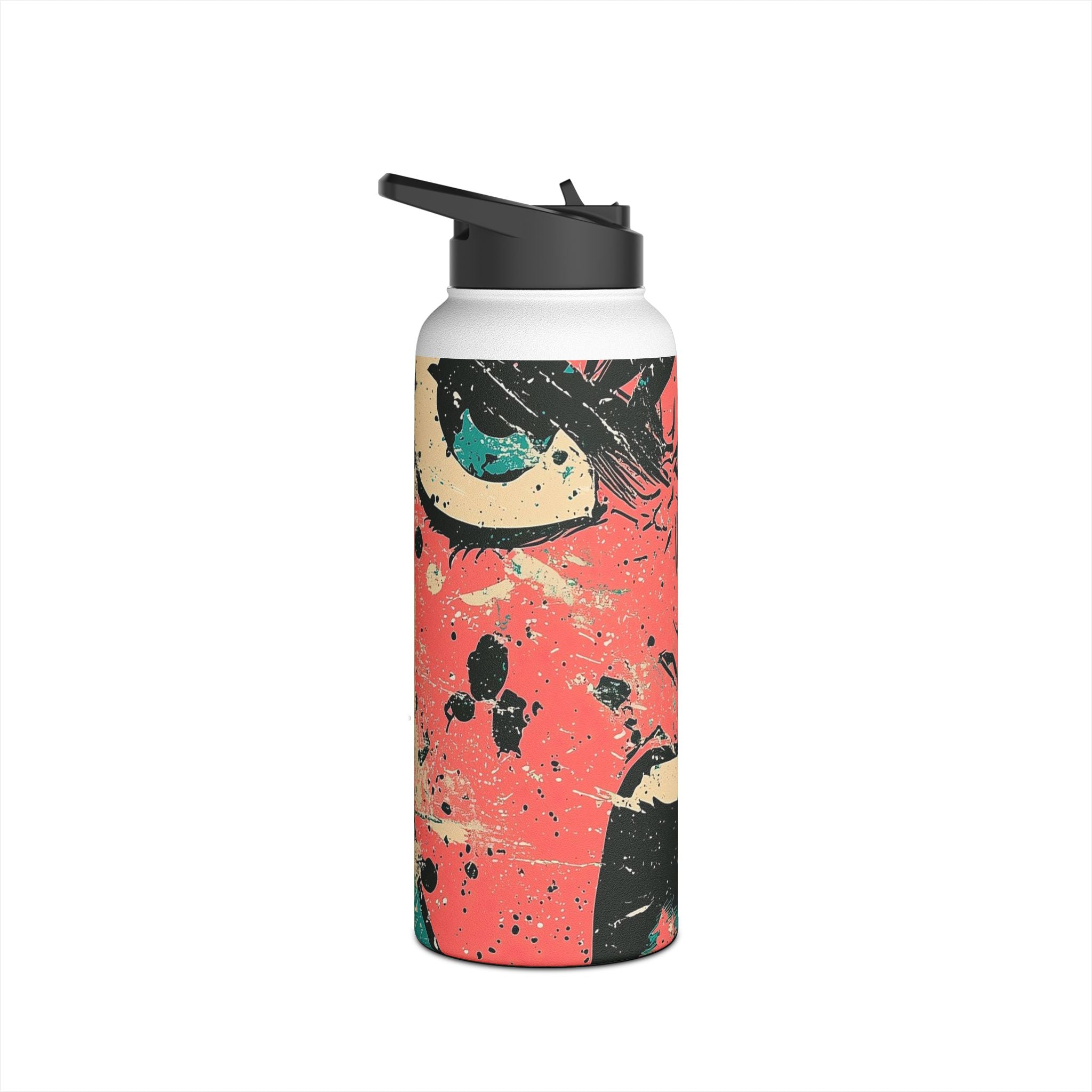 Shouting Face Burst - Stainless Steel Water Bottle