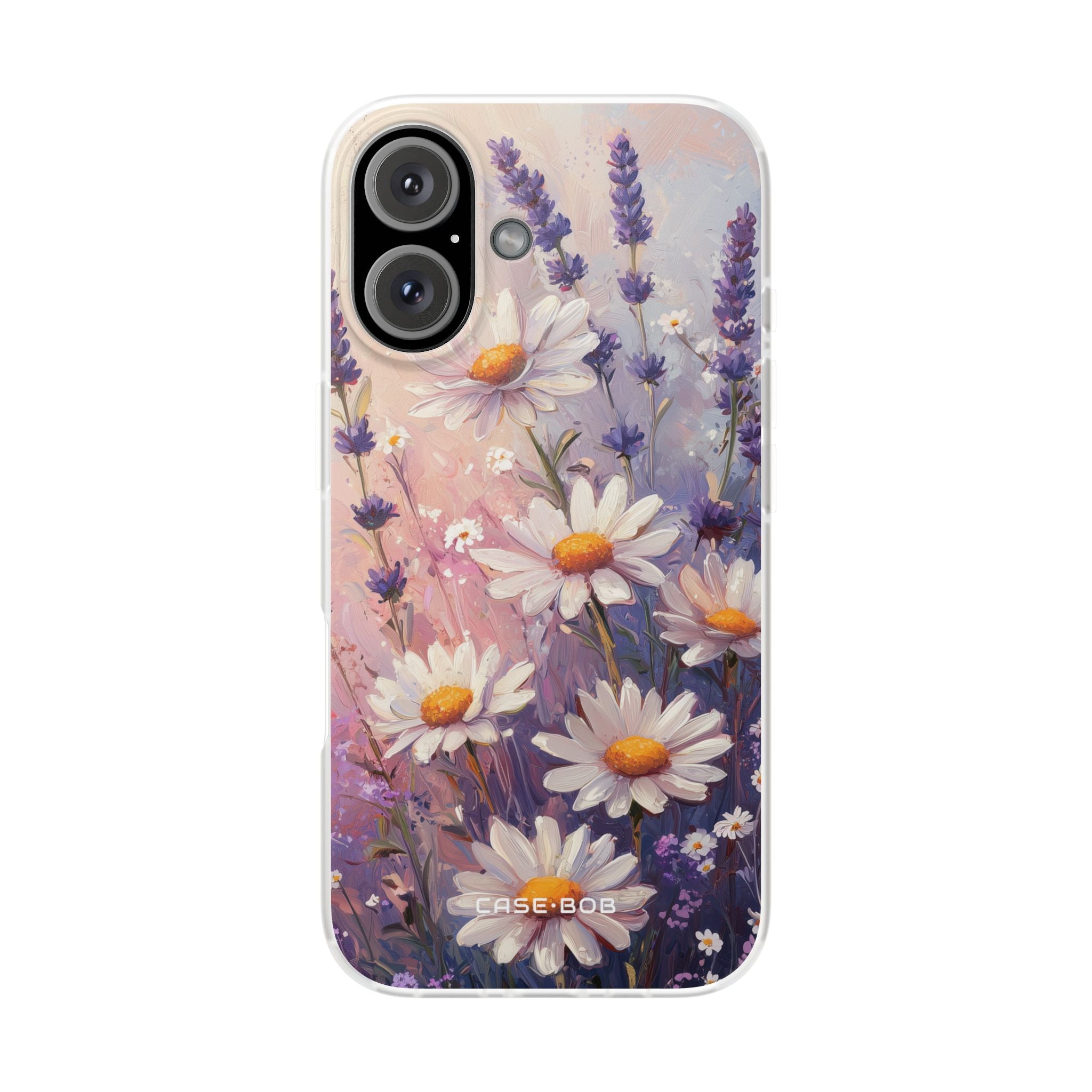 Daisy Lavender Bloom iPhone 16 Case - Soft