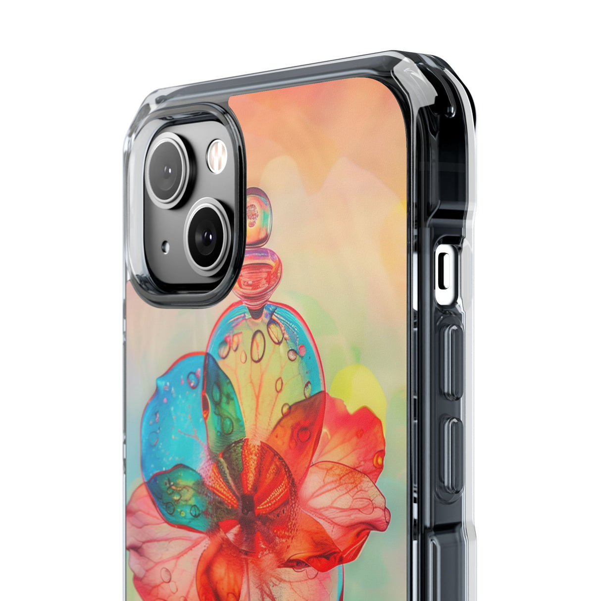 Dreamy Liquid Bloom - Phone Case for iPhone (Clear Impact - Magnetic)