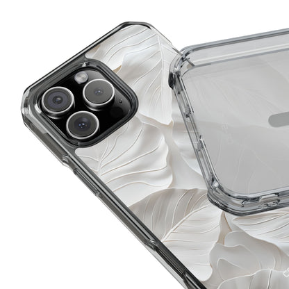 Elegant Leaf Relief iPhone Case - Impact