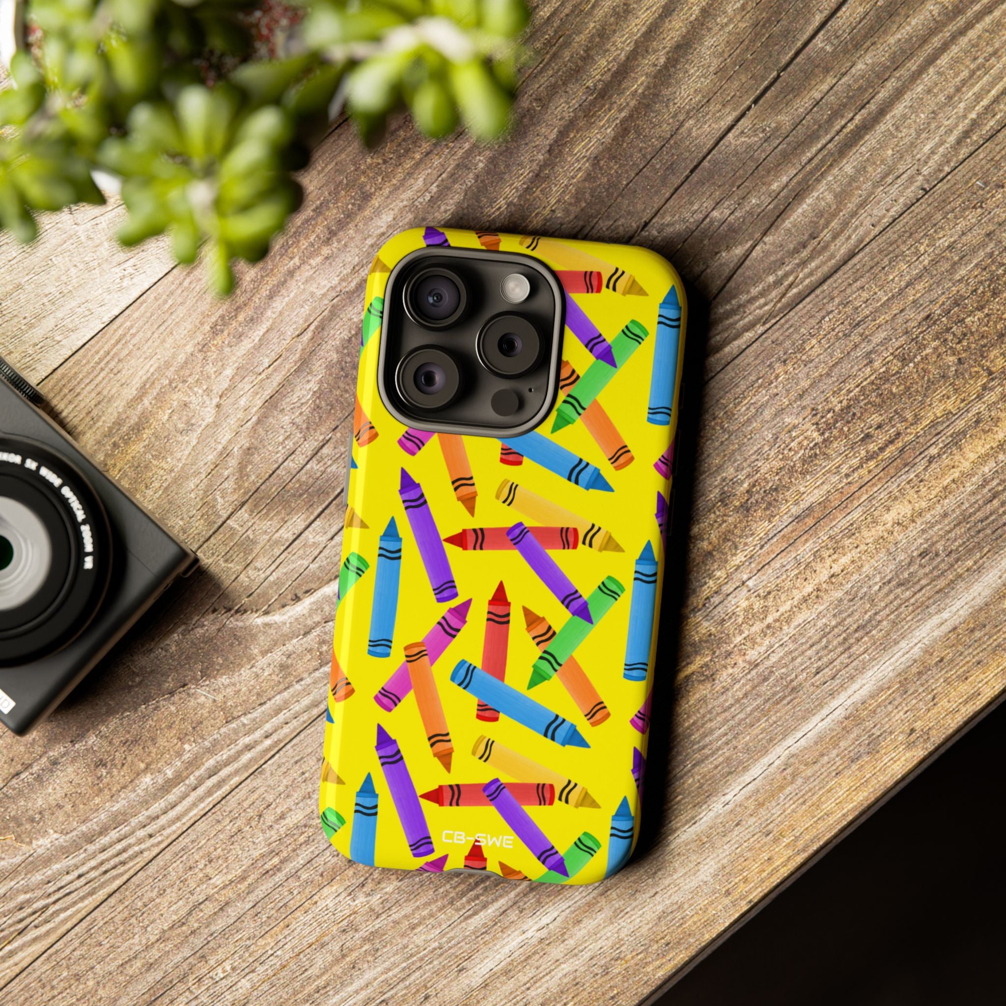 Crayons Scatter Playfully - iPhone Case