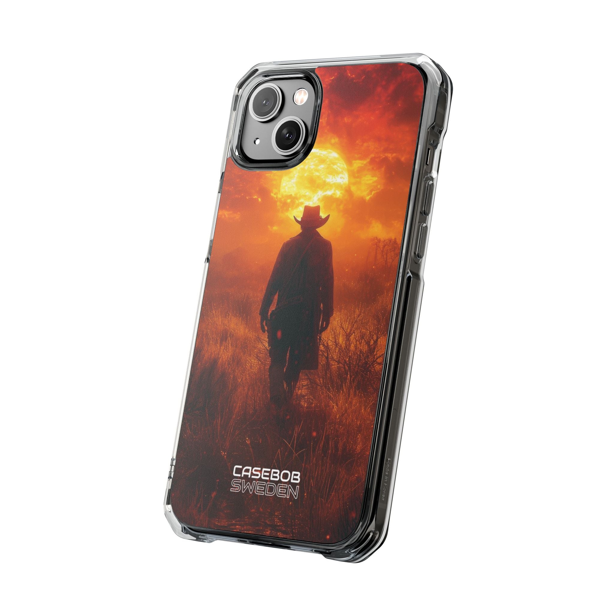 Fiery Sunset Cowboy iPhone 14 - Impact Clear+