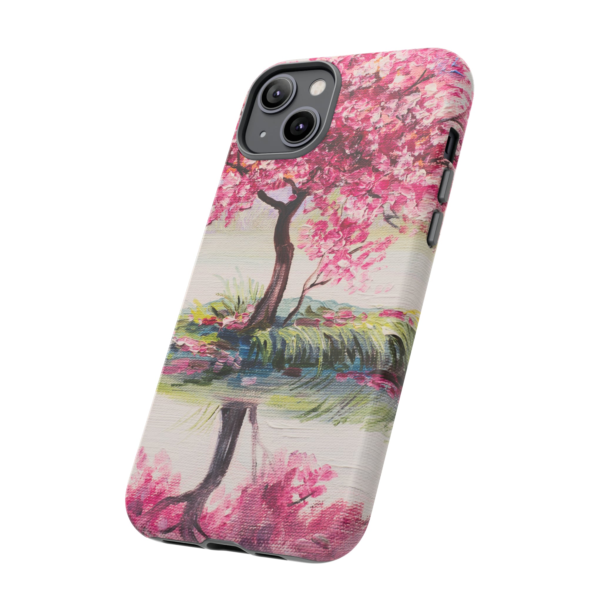 Oil painting - Oriental Cherry Tree - Protective Phone Case