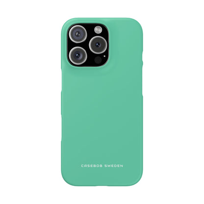 Medium Aquamarine iPhone 16 - Slim Phone Case