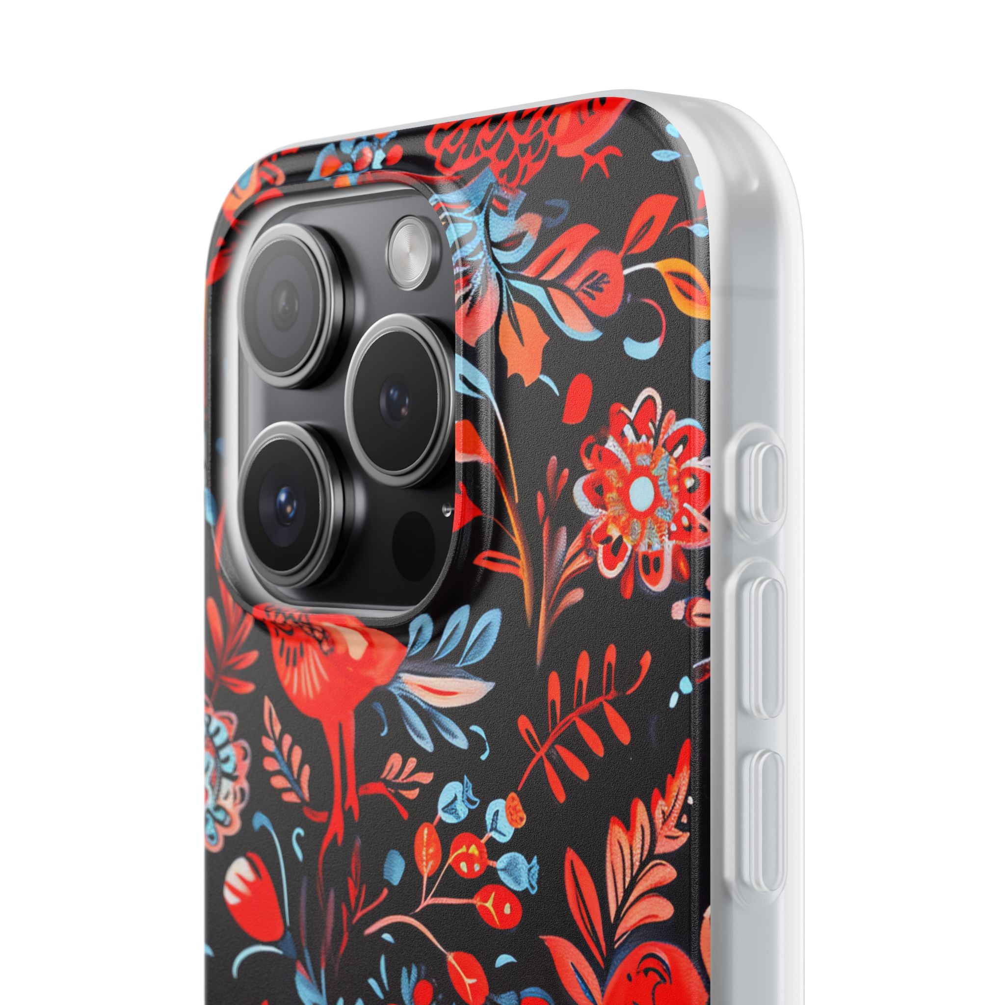 Vivid Birdscape iPhone 15 Pro Case - Soft