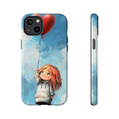 Joyful Girl Reaches - iPhone Case