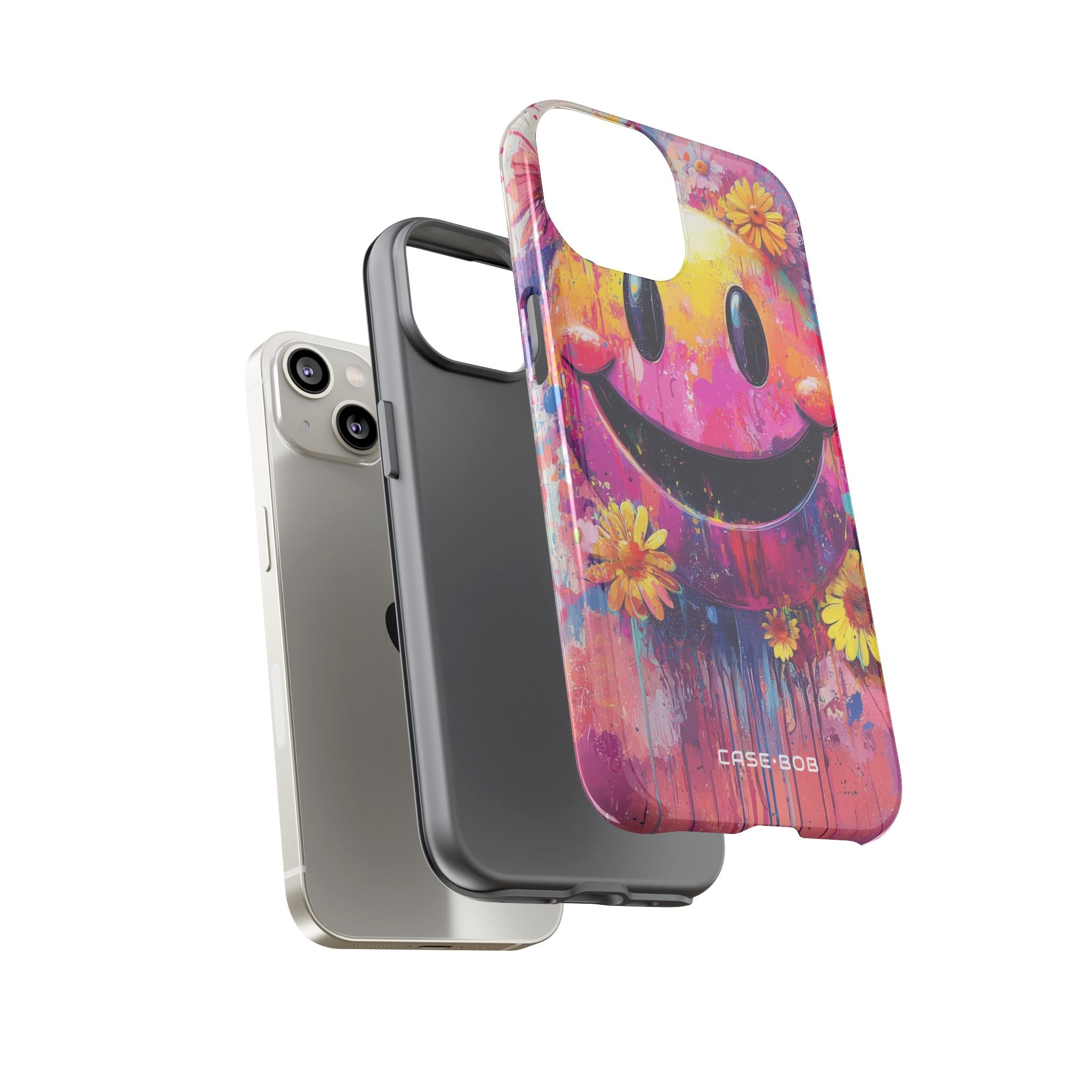 Smiley Bloom iPhone 14 Case - Tough